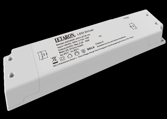 درایور LED با ولتاژ ثابت 24 ولت 60 واتی برای روشنایی کابینت