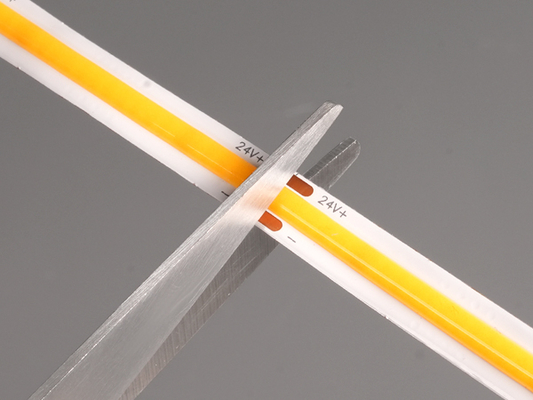 نوار نور LED LETARON COB، نوار LED 24 ولت، 480 عدد LED در هر متر، فوق العاده روشن با لومن بالا، 3000K سفید گرم، 3 متر، قابلیت تنظیم نور با نوار 3M، منبع تغذیه 30 وات UL، سوئیچ لمسی برای اتاق خواب، خانه، آشپزخانه DIY